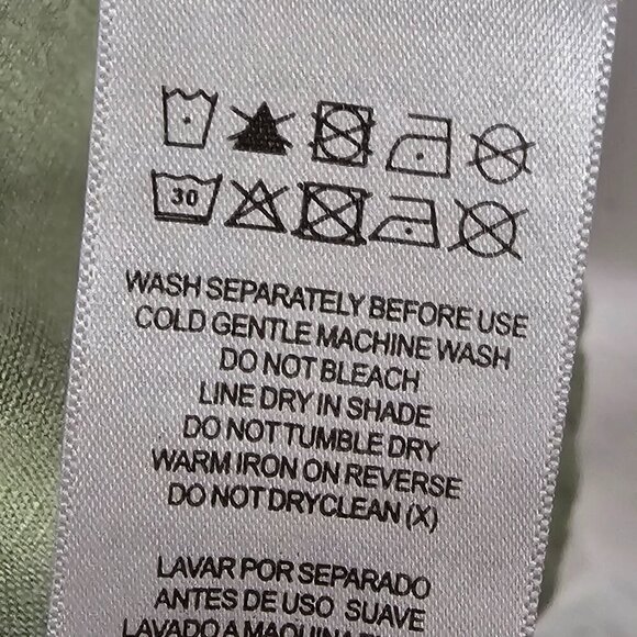 Arna York Olive Green Snap Boho Linen Minimalist Shacket Casual 22/24 - Picture 11 of 12